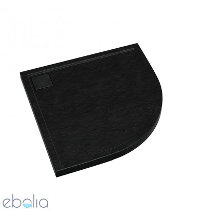 Brodzik półokrągły 100x100 Omega Black Stone Schedpol (3.0460/C/ST)