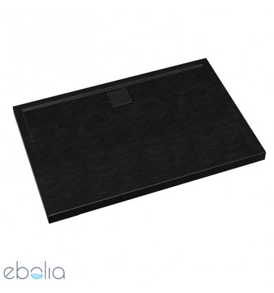 Brodzik prostokątny 80x100 Omega Black Stone Schedpol (3.0450/C/ST)