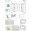 Kabina prysznicowa 150x120 Idea KDJ Radaway (387045-01-01R + 387054-01-01L)