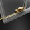 Kabina prysznicowa 110x100 Idea KDJ Gold Radaway (387041-09-01R + 387052-09-01L)