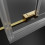 Kabina prysznicowa 160x90 Idea KDJ Gold Radaway (387046-09-01R + 387050-09-01L)
