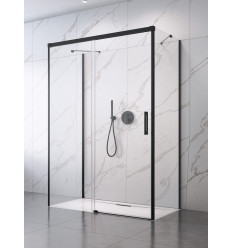 Kabina prysznicowa 100x70 Idea Black KDJ+S Radaway (10116100-54-01L + 387048-54-01R + 10117070-01-01)