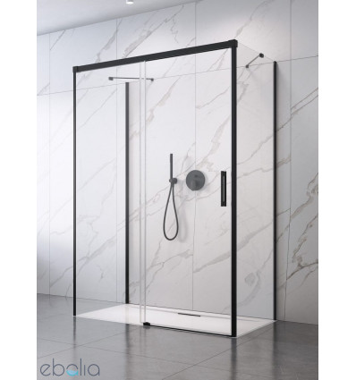 Kabina prysznicowa 100x70 Idea Black KDJ+S Radaway (10116100-54-01L + 387048-54-01R + 10117070-01-01)
