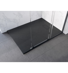 Brodzik prostokątny Vexo czarny 160x90 Besco (BVB-160-90-P)