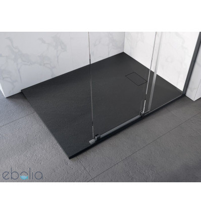 Brodzik prostokątny Vexo czarny 160x90 Besco (BVB-160-90-P)