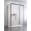 Kabina prysznicowa 100x70 Idea Black KDJ+S Radaway (10116100-54-01L + 387048-54-01R + 10117070-01-01)