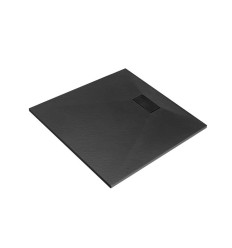 Brodzik kwadratowy Vexo czarny 80x80 Besco (BVB-80-80-K)