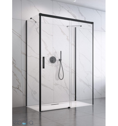 Kabina prysznicowa 100x70 Idea Black KDJ+S Radaway (10116100-54-01L + 387048-54-01R + 10117070-01-01)