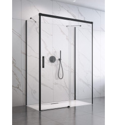 Kabina prysznicowa 100x70 Idea Black KDJ+S Radaway (10116100-54-01L + 387048-54-01R + 10117070-01-01)