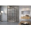 Kabina prysznicowa 100x70 Prawa Idea Black KDS Radaway (10115100-54-01R + 10117070-01-01)