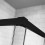 Kabina prysznicowa 100x70 Prawa Idea Black KDS Radaway (10115100-54-01R + 10117070-01-01)