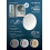 Round Lusterko kosmetyczne magnetyczne - podświetlenie LED Deante (ADR 0821)