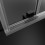 Kabina prysznicowa 100x70 Lewa Idea Black KDS Radaway (10115100-54-01L + 10117070-01-01)