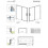 Parawan nawannowy 140 Lewy Idea PN DWJ Radaway (10003140-01-01L)