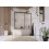 Zabudowa nawannowa 140x70 Lewa Idea Black PN DWJ+S Radaway (10042140-54-01L + 10005070-54-01R)
