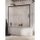 Zabudowa nawannowa 140x70 Lewa Idea Black PN DWJ+S Radaway (10042140-54-01L + 10005070-54-01R)