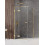 Kabina prostokątna 80x70 Avexa Gold Shine New Trendy (EXK-1644)