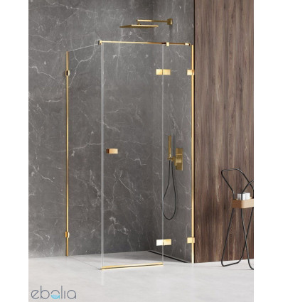 Kabina prostokątna 80x70 Avexa Gold Shine New Trendy (EXK-1645)
