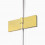 Kabina prostokątna 80x70 Avexa Gold Shine New Trendy (EXK-1645)
