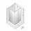 Kabina prostokątna 80x70 Avexa Gold Shine New Trendy (EXK-1645)