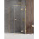 Kabina prostokątna 80x70 Avexa Gold Shine New Trendy (EXK-1645)