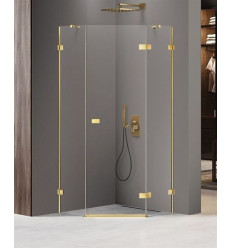 Kabina pięciokątna 80x80 Avexa Gold Brushed New Trendy (EXK-3851)