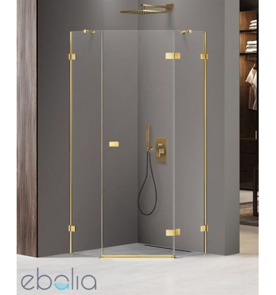 Kabina pięciokątna 80x80 Avexa Gold Brushed New Trendy (EXK-3851)