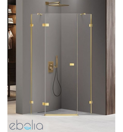 Kabina pięciokątna 80x80 Avexa Gold Shine New Trendy (EXK-3840)
