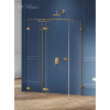 Kabina przyścienna 80x70 Avexa Gold Brushed New Trendy (EXK-3070)