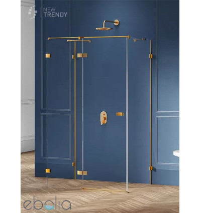Kabina przyścienna 80x70 Avexa Gold Brushed New Trendy (EXK-3070)