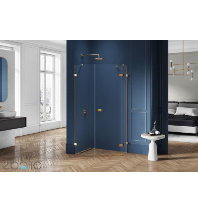 Kabina pięciokątna 80x80 Avexa Gold Shine New Trendy (EXK-3840)