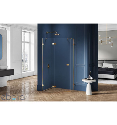 Kabina pięciokątna 80x80 Avexa Gold Shine New Trendy (EXK-3840)