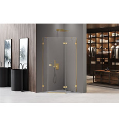 Kabina pięciokątna 80x80 Avexa Gold Shine New Trendy (EXK-3840)