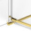 Kabina przyścienna 80x70 Avexa Gold Brushed New Trendy (EXK-3070)