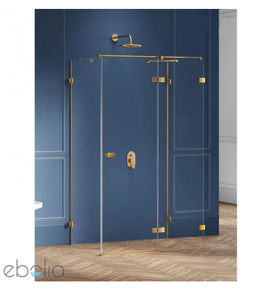 Kabina przyścienna 80x70 Avexa Gold Brushed New Trendy (EXK-3070)