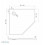 Brodzik pięciokątny 90x90 Nex New Trendy (B-0483)