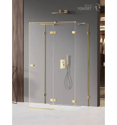 Kabina przyścienna 80x70 Avexa Gold Brushed New Trendy (EXK-3070)