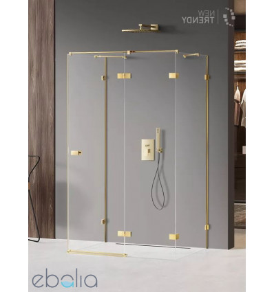 Kabina przyścienna 80x70 Avexa Gold Brushed New Trendy (EXK-3070)