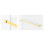 Kabina walk-in 50 Avexa Gold Brushed New Trendy (EXK-3140)