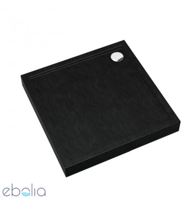 Brodzik kwadratowy 80x80 Cameron Black Stone Schedpol (3ST.C1K-8080/C/ST)