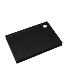 Brodzik prostokątny 90x100 Cameron Black Stone Schedpol (3ST.C1P-90100/C/ST)