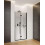 Kabina kwadratowa 100x100 Kerria Plus Black Deante (KTSXN43P + KTSXN43P)