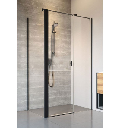 Kabina prysznicowa 80x70 Nes KDJ II Black Radaway (10032080-54-01L + 1003970-01-01)