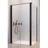Kabina prysznicowa 80x70 Nes DWD+S Black Radaway (10034080-54-01 + 10040070-54-01)