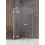 Kabina kwadratowa 80x80 Avexa White New Trendy (EXK-2821)