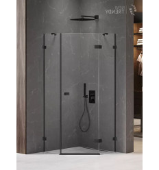 Kabina pięciokątna 80x80 Avexa Black New Trendy (EXK-3873)