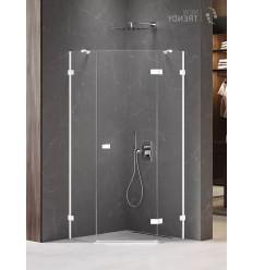 Kabina pięciokątna 80x80 Avexa White New Trendy (EXK-3862)