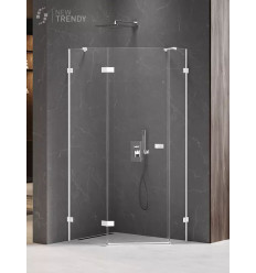Kabina pięciokątna 100x80 Avexa White New Trendy (EXK-3870)