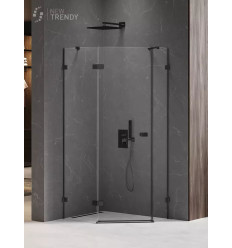 Kabina pięciokątna 100x80 Avexa Black New Trendy (EXK-3881)