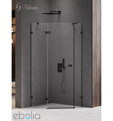 Kabina pięciokątna 100x80 Avexa Black New Trendy (EXK-3881)